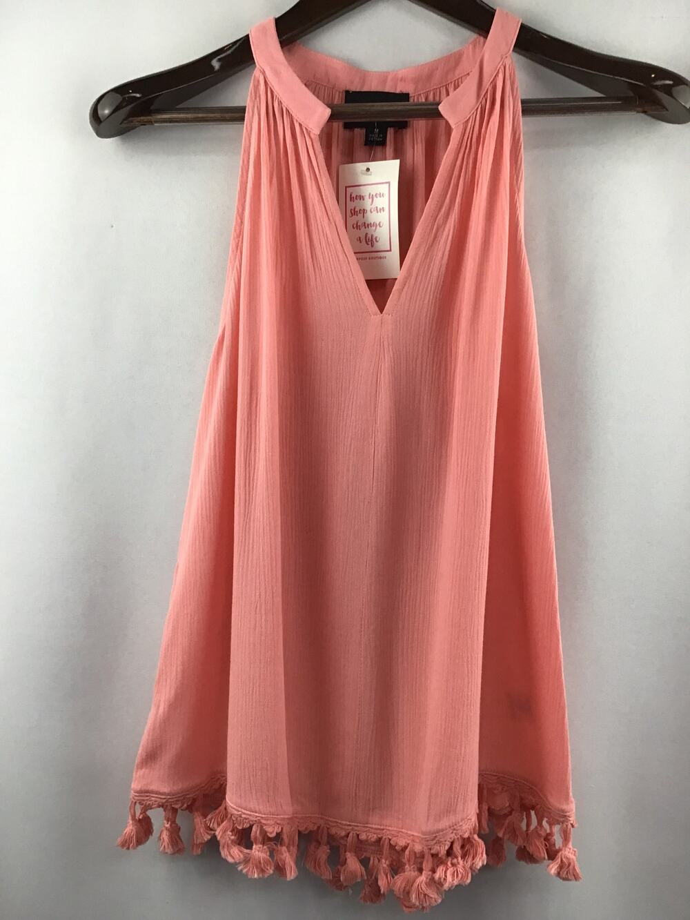 Women’s Lumiere Coral Sleeveless Top Size M Brand New w/Tags